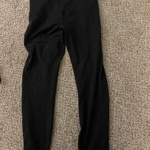 Lululemon black ribbed Leggings